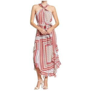 Derek Lam 10 Crosby Dasha Halter Summer Dress In Ivory in Sz 12